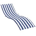 thumbnail image 1 of Cojín para Tumbona Casafoyer Rayas Azules y Blancas Oxford, 1 of 5
