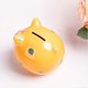 thumbnail image 4 of Ceramic Piggy Bank for Kids Coin Bank for Boys and Girls Unique Birthday Gift Nursery Decor Piggy Banks Green (5x5x4inch)Orange, 4 of 4