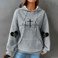 thumbnail image 2 of Sweatshirts for Women ZHUGeLI Oversized Sweatshirt Women's Fashion Printed Long Sleeve Round Neck Sweatshirt Casual Loose Pullover Shirts Pullovers Womens Tops Sweatshirt Hoodies, 2 of 5