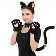 thumbnail image 7 of Slccxzc 4Pcs Cat Ears Design Headband Set with Gloves, Choker, Tail for Party, 7 of 7