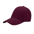 thumbnail image 3 of yunLCZ Baseball Cap Baseball Hat Baseball Cap Golf Dad Hat Adjustable Original Classic Low Profile Cotton Hat Unconstructed Plain Cap Men Women Cotton Wine One Size, 3 of 3