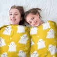 thumbnail image 5 of Happy Halloween Ghost Pattern Round Blanket,Comfortable Soft Flannel Throw Blanket,All Season,Warm Lightweight Blankets for Sofa Bed Couch Living Room Chair 60"x60", 5 of 5