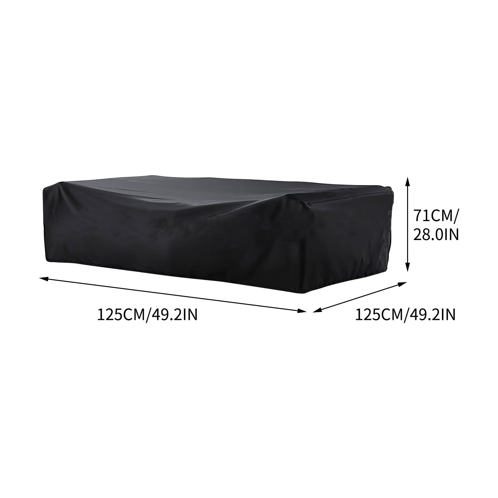 Patio Furniture Cover Waterproof 210D UV Resistant Outdoor Sofa Chair Table Cover with Ventilation Vents and Secure Straps, 67 x 37 x 28 in