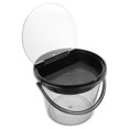 thumbnail image 1 of FESTFENDS Light Gray Portable Compost Bin for Kitchen with Lid Tea Grounds Waste Holder, 1 of 6