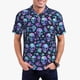 thumbnail image 1 of Balery Skull purple flower Camisa Polo de Hombre con Estampado, de Manga Corta y Tejido Medio, Camisa Tipo Golf Polo-4X-Large, 1 of 6