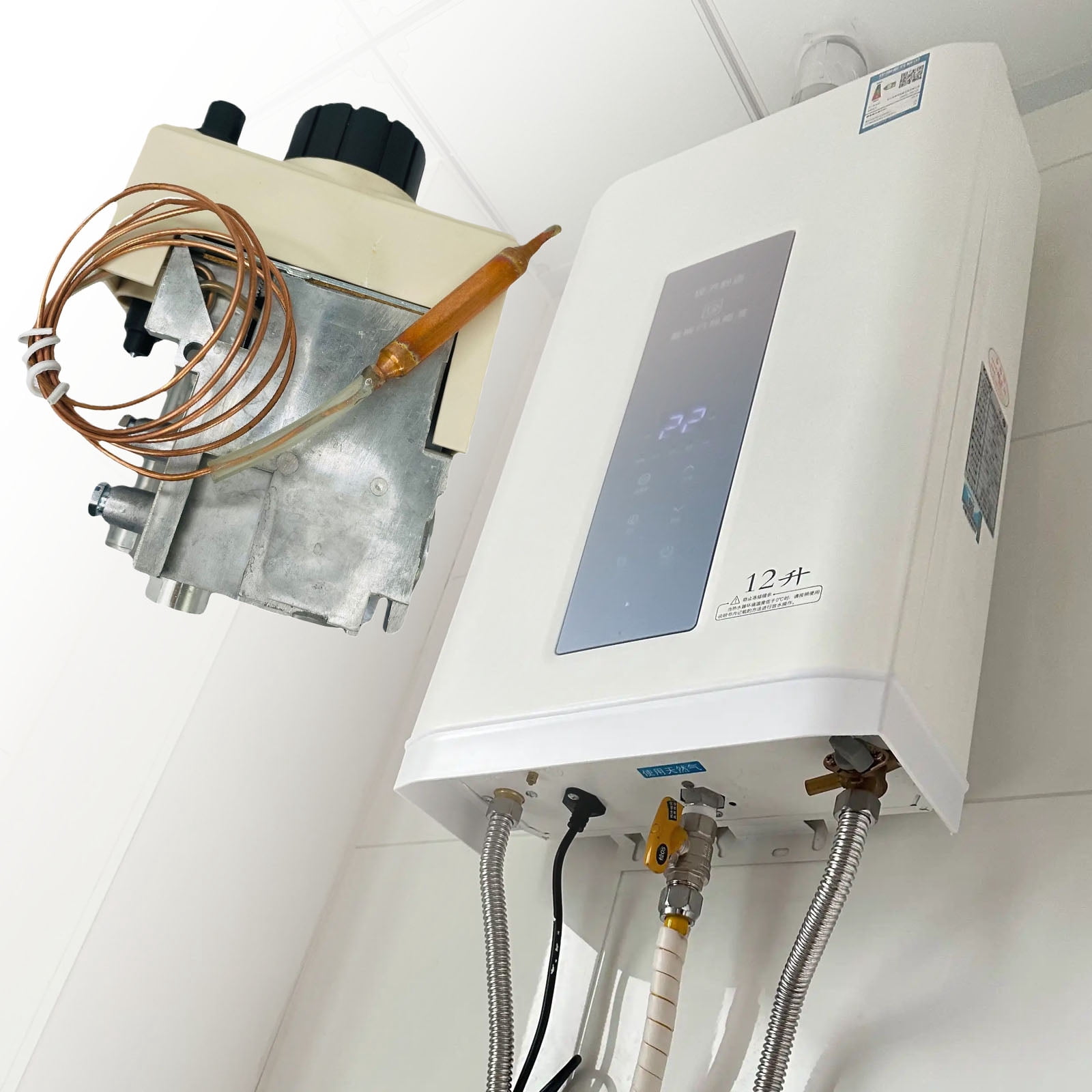Multifunctional Integrated Thermostat Valves Controls Systems for Boilers Precise Temperature Regulation 40-90℃
