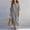 (Fashion 42)Gray, variant on Aimik Women's V-Neck Striped Dolman Sleeve Maxi Dress Casual Loose Fit Beach Cover-Up Kaftan Summer Dresses for Women