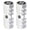 Silver, variant on 1 Pair Universal Bike Pegs, Compact 2.36"x0.98" Aluminum Alloy Stunt Pegs, Anti-Slip Hexagonal Axle Footrest for BMX and Mountain Bikes, Red