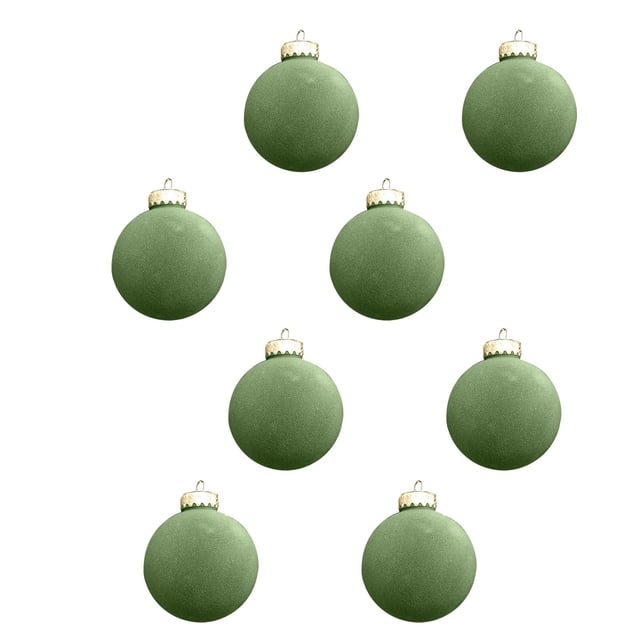 Bolas de terciopelo para árbol de Navidad, 8 unidades, bolas navideñas de terciopelo de 8 cm, pequeñas bolas de plástico irrompibles, decorativas colgantes para Navidad, hogar, boda, regalos festivos.