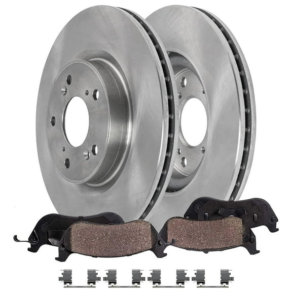 Detroit Axle - Front Brake Kit for 2013-2022 Honda Accord, Disc Brake Rotors Ceramic Pads: 11.54" Rotor