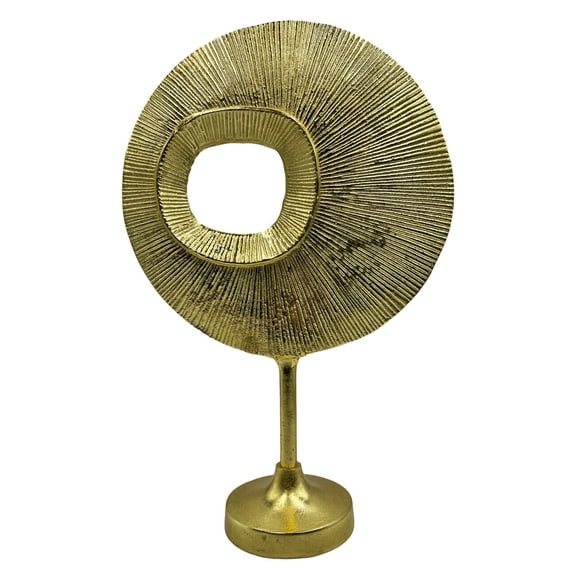 Bergamo Art Decorative Handmade Aluminum 19 inch Modern Eyeball Mirror Sculpture