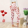thumbnail image 3 of Ketyyh-chn99 Valentines Day Cotton Leggings for Women High Waist Pack Womens Leggings Valentine Day Cute Print Casual Comfortable Home Leggings Boot, 3 of 4