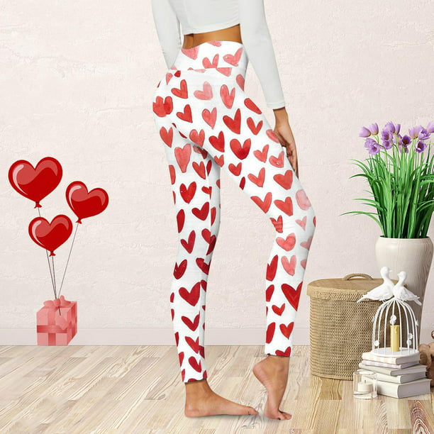 Moonker Valentines Day Gift Sets Women's Legging Womens Leggings Valentine  Day Cute Print Casual Comfortable Home Leggings Boot Pants 