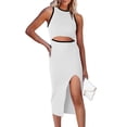 thumbnail image 1 of Vestido PRETTYGARDEN blanco midi ajustado sin mangas XL, 1 of 5