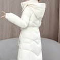 thumbnail image 6 of STETMN Women's Winter Long Puffer Jacket Zip Up Hooded Warm Jacket Thick Quilted down Jackets, 6 of 7