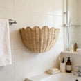 thumbnail image 6 of The Original Wall Hanging Scalloped Basket Hand Woven Wicker Wall Decor, 6 of 7