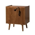 thumbnail image 3 of 28" Tall 3 Drawers End Table with Charging Station Storage Table Acorn, 3 of 7