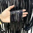thumbnail image 2 of Tyeign 1M X 1M Metallic Foil Fringe Curtain, Reusable Backdrop for Birthday Wedding Photo Booth, Door Wall Ceiling Party Flash Décor, 1Pc Rain Curtain, 2 of 8