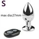 thumbnail image 1 of Vibrador Anal de Metal con Control remoto inalámbrico para mujeres y hombres, juguetes sexuales para masturbación, tapón Anal, 10 modos, 1 of 4