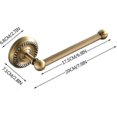 thumbnail image 2 of Antique Brass Paper Holder Toilet Paper Holder Retro Copper Wall Mounting Toilet Roll Hold, 2 of 5