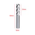 thumbnail image 2 of Molino de de Endmills de herramienta de broca de aleación del del enrutador de aluminio del acero de tungsteno Sunnimix Acero de tungsteno, 2 of 4