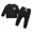 Black, variant on WIBACKER Toddler Baby Boy Fall Winter Clothes Cartoon Bear Long Sleeve Knitted Pullover Tops+Pants Outfit Set