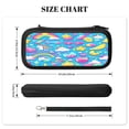 thumbnail image 4 of Cute Unicorn Clouds, Carrying Case For Nintendo Switch & OLED Version, Eva Lightweight Shockproof Protective Pouch Case for Game Console & Accessories with 10 Game Card Slot & Wristband, Black, 4 of 6