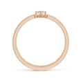 thumbnail image 2 of ANGARA Natural Diamond Solitaire Split Shank Ring in 14K Rose Gold for Women (Size-5x3mm| Color-I-J| Clarity-I1-I2) | April Birthstone, Anniversary, Jewelry Gift for Women | Natural Diamond Ring, 2 of 8