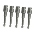 thumbnail image 4 of Juego de 5 adaptadores de extensión de dados, puntas de destornillador, adaptador de dado a taladro, vástago hexagonal de 1/4" para herramientas 5 mm, 4 of 8