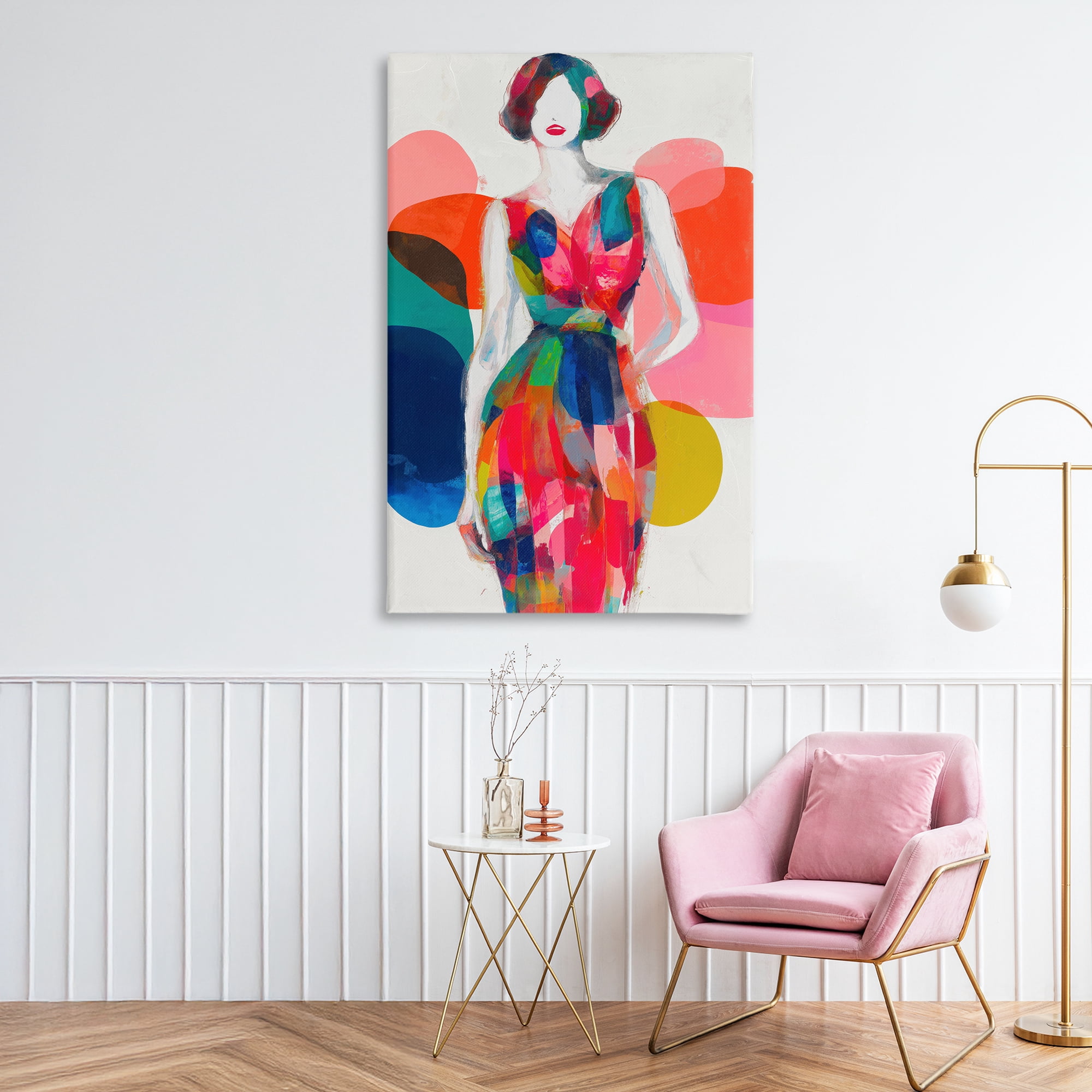 Stupell Industries Deco Fashion Woman Canvas Wall Art, design by Chromatic Storm Studio