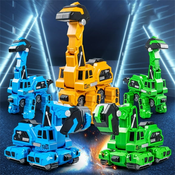 ABPWLY Toys Transforming Excavator Brachiosaurus Toy Engineering Vehicle Car Pull Back Race for Boys Girls Sensory Toys