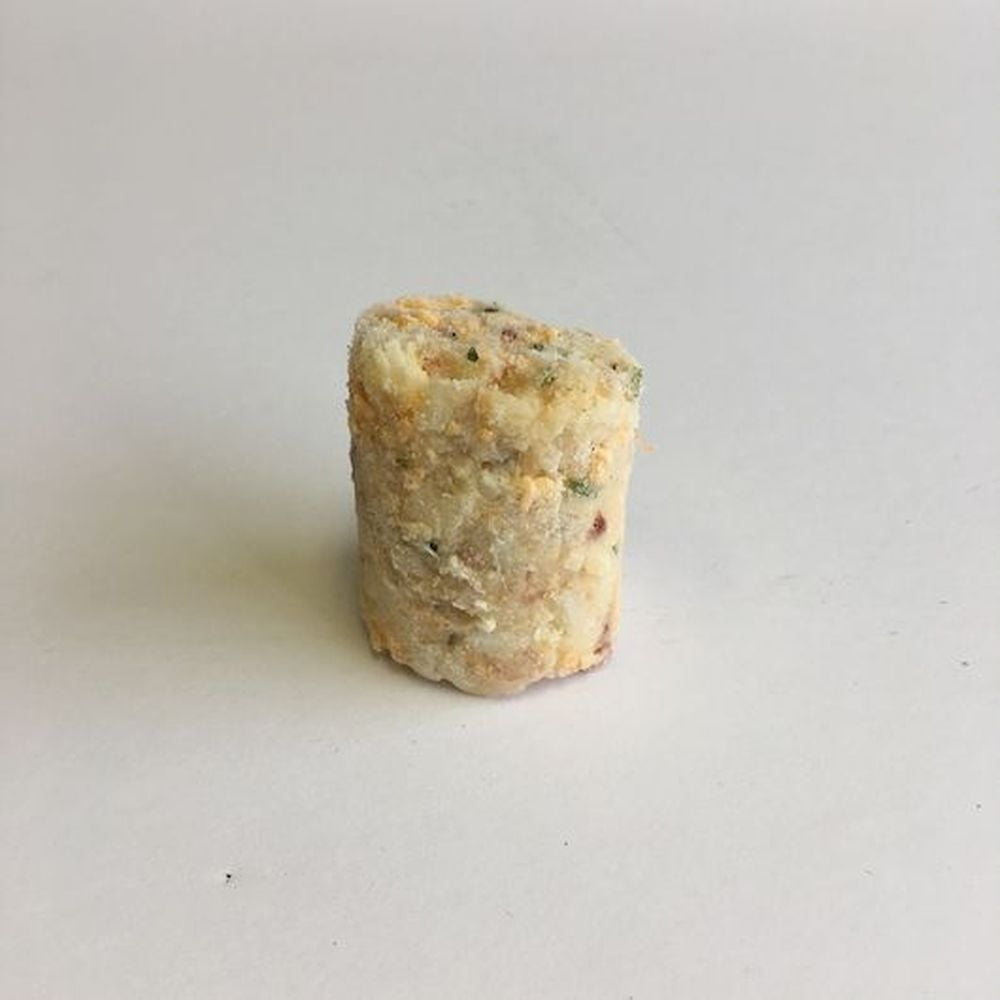 Stone Gate Foods Jumbo Stuffed Tater Keg with Bacon White Cheddar and Chives, 1.5 Ounce - 106 per case.