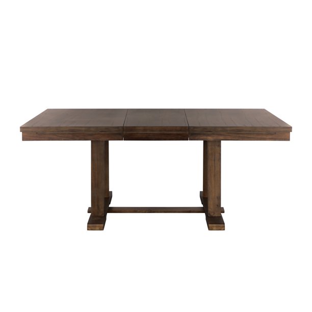 CoSoTower Classic Light Rustic Brown Finish Wooden 1Pc Dining Table W