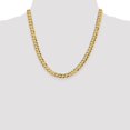 thumbnail image 2 of 14K Yellow Gold chain Curb 20 in 7.2 mm 7.2mm Solid Polished Light Flat Cuban, 2 of 5