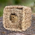 thumbnail image 1 of Jaula tejida para animales pequeños, juguetes para masticar anidados, colchoneta plegable para esconderse, cama nido, para conejos, animales, 1 of 9