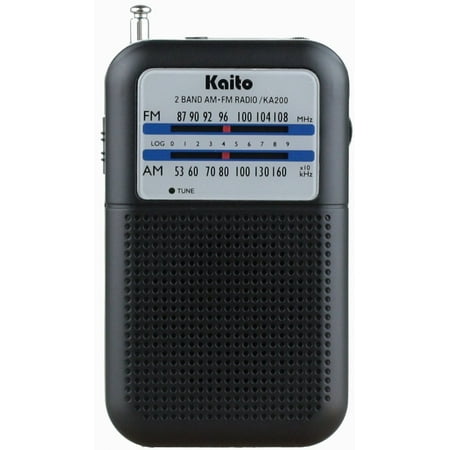 Kaito KA200 Portable Pocket Size AM/FM Radio - (Best Am Fm Portable Pocket Radio)