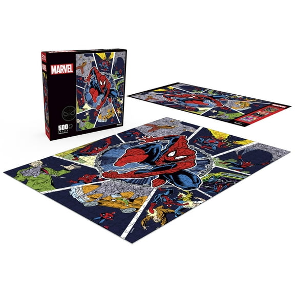 Buffalo Games 500-Piece Marvel Spider-man Spotlight Interlocking Jigsaw Puzzle for Adults Ages 14 