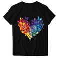 thumbnail image 4 of LiMoi Short Sleeve T Shirts for Women V Neck Womens Tops Summer Short Sleeve Plus Size Cute Graphic T-Shirts Tee Shirts Plus Size New & Trending, 4 of 4