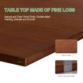 thumbnail image 7 of 31.5" Wall Mounted Folding Table Solid Pinewood Floating Desk Heavy Duty Workbench Computer Bar Dining Table for Laundry Room Small Space Office, Brown, 7 of 7