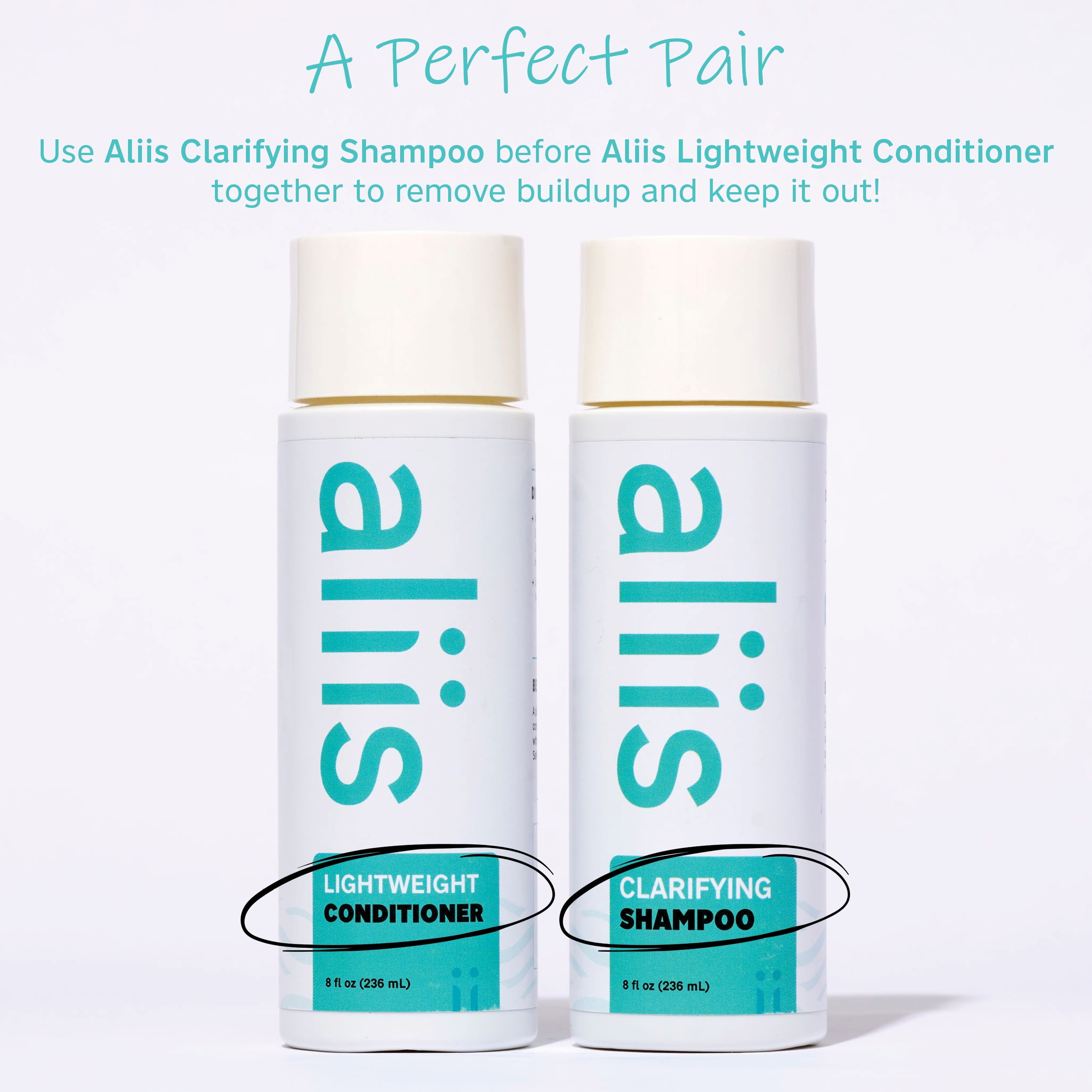 ALIIS Clarifying Shampoo, Sulfate-Free, Color-Safe, pH-Balanced, Deep Cleanse for All Hair Types, 8 oz