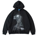 thumbnail image 5 of Niepce Inc Zip Up Streetwear Hoodie Men Graphic Sweatshirts Coat, 5 of 10