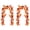 Red-2, variant on 2/1 Pack Fall Maple Garland Clearance - 5.6ft/Strand Artificial Fall Garlands Leaves Autumn Decor for Home Wedding Halloween Thanksgiving Party