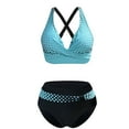 thumbnail image 4 of MKLEKYY Trajes De Baño Mujer 2 Piezas Women'S New Split Body Swimsuit Bikini Sexy Border Bikini Swimsuit, 4 of 4