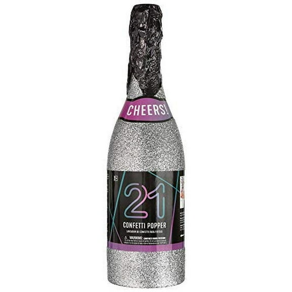 Finally 21 Confetti Glitter Bottle Popper- 12 3/4'' | 1 Pc.