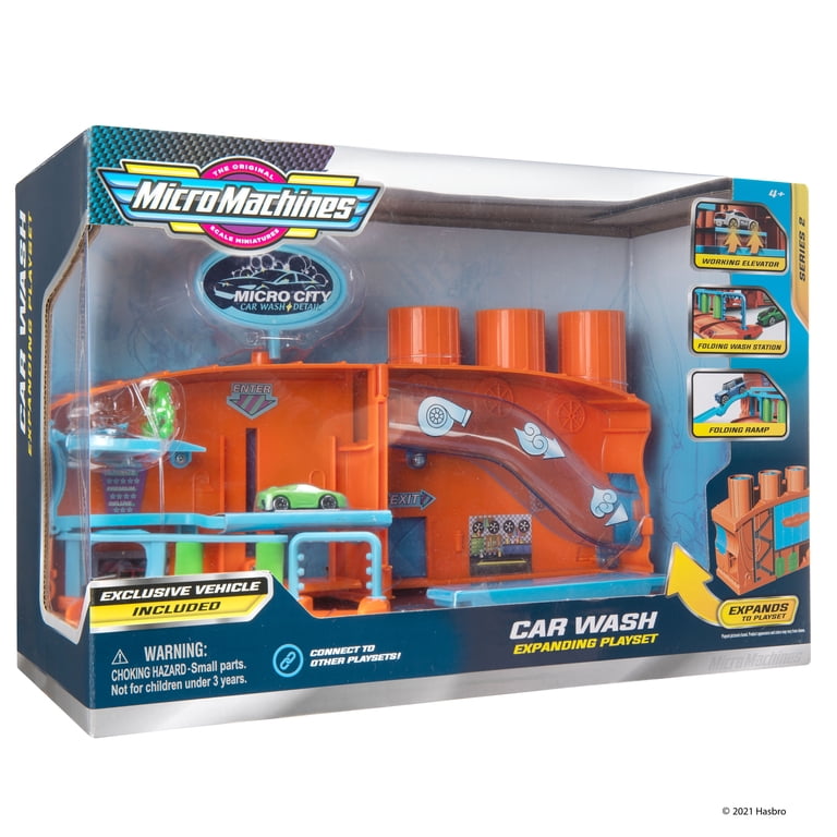 Micro Machines Medium Transforming Playset Car Wash - Walmart.com