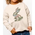 thumbnail image 2 of Ink-Printed Camo Bunny Easter Sweatshirt for Women Teens Girls Spring Pullover Natural Heather Sweatshirt Youth Medium, 2 of 8
