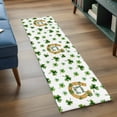 thumbnail image 4 of Saint Patrick's Day Area Rugs Collection 2'x6', Horseshoe Green Botanical Clovers Leaf Non Slip Indoor Rectangle Throw Runner Rug Floor Mat Carpet for Living Room Dining Table Bedroom Nursery, 4 of 9