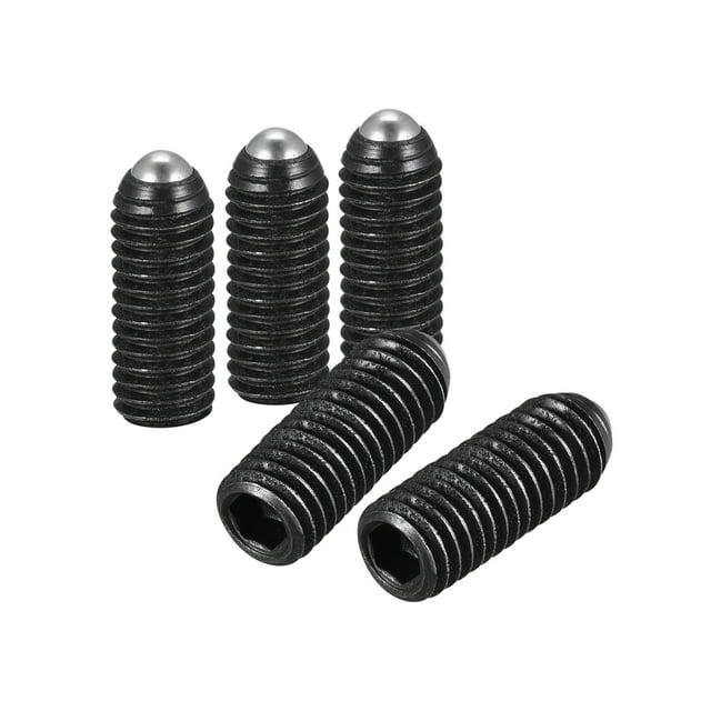Unique Bargains Ball Point Set Screws, M8 x 20mm High Carbon Steel Metric Spring Hex Socket Grub Screw 20 Pack