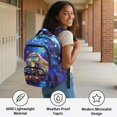 thumbnail image 3 of Yspwyqan School Backpack Set for Kids, Matching Lunch Box Set 4Pcs, Galaxy School Bus Lightweight Casual Bookbag Multi-Pocket Fits 15.6 Laptop for Travel, 3 of 7