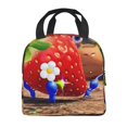 thumbnail image 3 of Lsque Pikmin Print Insulated Lunch Bag with Thick Aluminum Foil Lunch Tote Bag with Front Pocket for Men and Women, Ideal for Work, School, Picnics, and Travel, 3 of 8